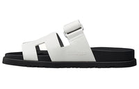 HERMES Chypre Fashion Slippers Women's White