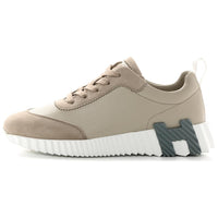 HERMES Bouncing Low-Top Casual Shoes Men's Beige