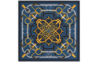 HERMES Shawls Unisex Navy Blue
