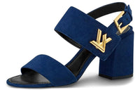 LOUIS VUITTON LV Horizon Strap Sandals Women's Blue