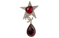 CHANEL Brooches Women's Red