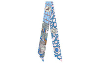 HERMES Silk Scarves Women's Blue