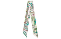 HERMES Silk Scarves Women's Green
