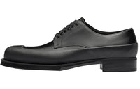 PRADA Brushed Square-toe Derby Shoes