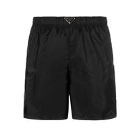 PRADA Triangle Logo Mid Rise Swim Shorts