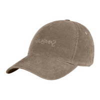 SAINT LAURENT Logo embroidered Corduroy Cap