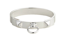 HERMES 925 Sterling Silver Bangles Women's Silver
