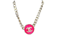 CHANEL Necklaces Women's Gold/Pink