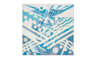 HERMES Silk Scarves Women's Blue