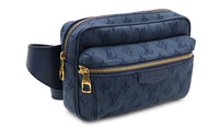 LOUIS VUITTON Outdoor Bumbag Monogram Denim Navy