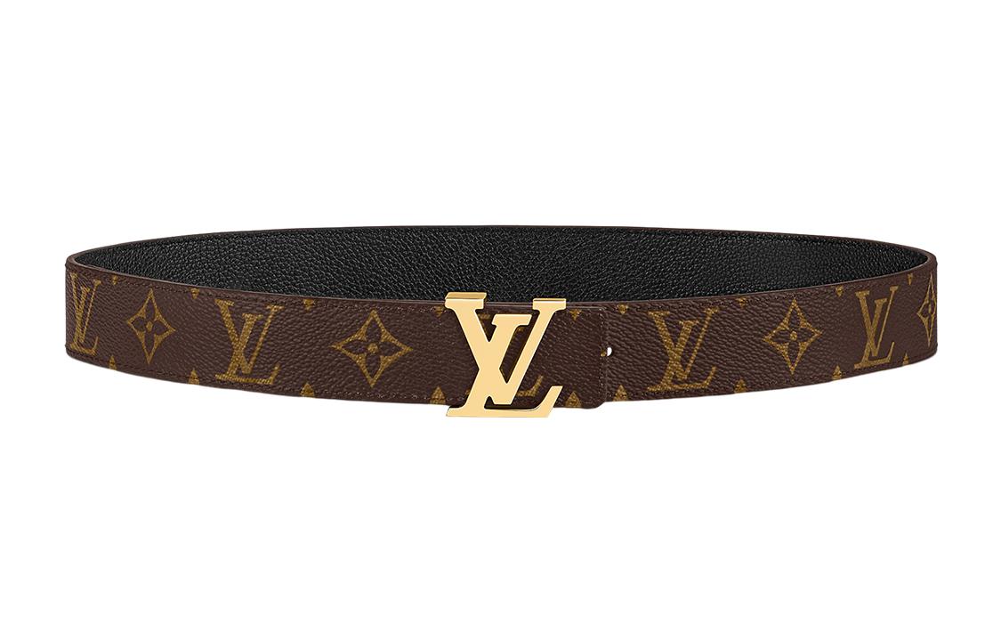 أحزمة جلدية نسائية من LOUIS VUITTON باللون البني، العرض: 3 سم