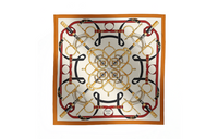 HERMES Silk Scarves Women's Orange