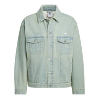 adidas Washed Denim Padded Jacket Asia Sizing 'Medium Blue Denim' KC2624