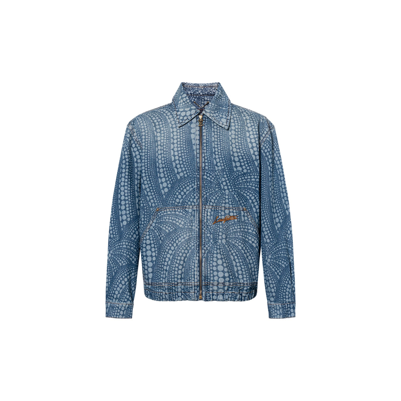 جاكيت جينز بطبعة نقاط X Yk من LOUIS VUITTON 2020