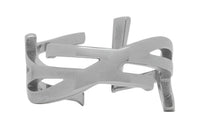 SAINT LAURENT Brass Rings Women's Silver