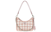 PRADA Leather Shoulder Bag Women's Pink