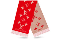 LOUIS VUITTON Knit Scarves Women's Red