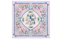 HERMES Silk Scarves Women's Pink
