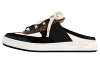 LOUIS VUITTON Lous Slip Resistant Wrap toe Slippers Women's Black