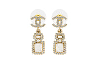 CHANEL Earrings Women's White