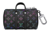 LOUIS VUITTON Key Holder And Bag Charm Spotlight Mini Keepall Black Borealis
