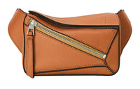 LOEWE Puzzle Bum Bag In Classic Calfskin Mini Tan
