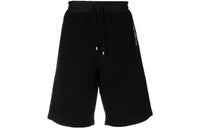 SAINT LAURENT Logo embroidered Cotton Shorts