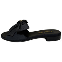 CHANEL Slide Slippers Women's Black