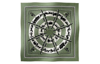 HERMES Silk Scarves Women's Green