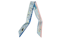 HERMES Silk Scarves Women's Sky Blue