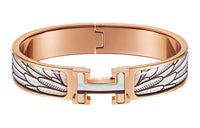 HERMES Clic-H Bangles Women's Rose Gold