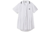 MIU MIU Logo print Poplin Minidress