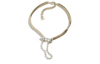 CHANEL Necklaces Women's Gold