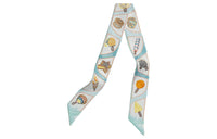 HERMES Silk Scarves Women's Blue