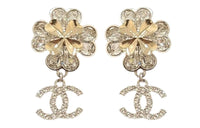 CHANEL Earrings Women's Gold