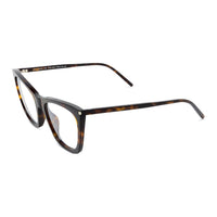 SAINT LAURENT Acetate Cat Eye Eyeglass Frames Women's Brown