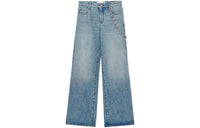 بنطال جينز من LOEWE Chain Jeans 'Washed Denim'