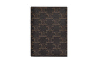 CELINE Canvas Passport Holder Men's Black & Tan