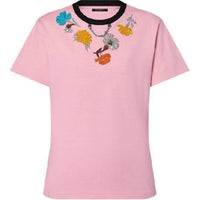 LOUIS VUITTON Embroidered Carnation T-Shirt