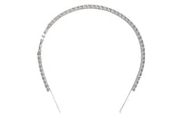 MIU MIU Crystal Headbands Women's Silver