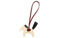 HERMES Leather Pendants Unisex White