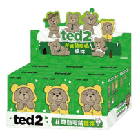 Pop Mart Ted2 Teddy Bear Action Plush Pendant Sealed Case (6 Blind Boxes) PPMT-2503-0035-825285745