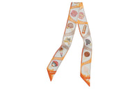 HERMES Silk Scarves Women's Orange