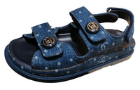 CHANEL Beach Sandals Women's Blue
