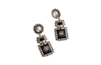 CHANEL Earrings Women's Black