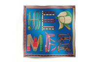 HERMES Silk Scarves Unisex Multicolor