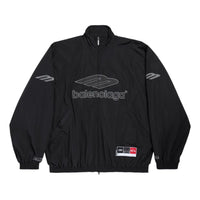 Balenciaga 3B Football Tracksuit Jacket 'Black' 857734TPQ381000