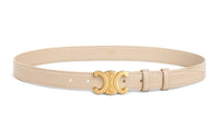 CELINE Medium Triomphe Belt In Taurillon Leather