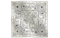 HERMES Silk Scarves Women's White