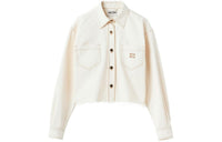MIU MIU Logo embroidered Denim Jacket